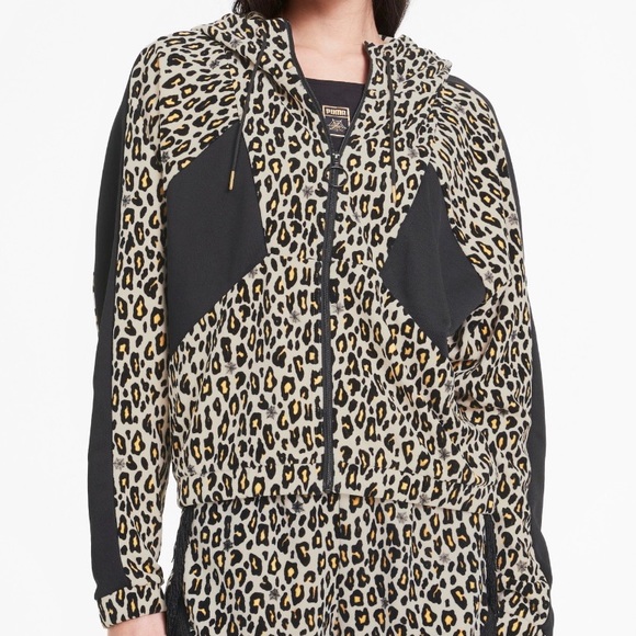 puma leopard print jacket